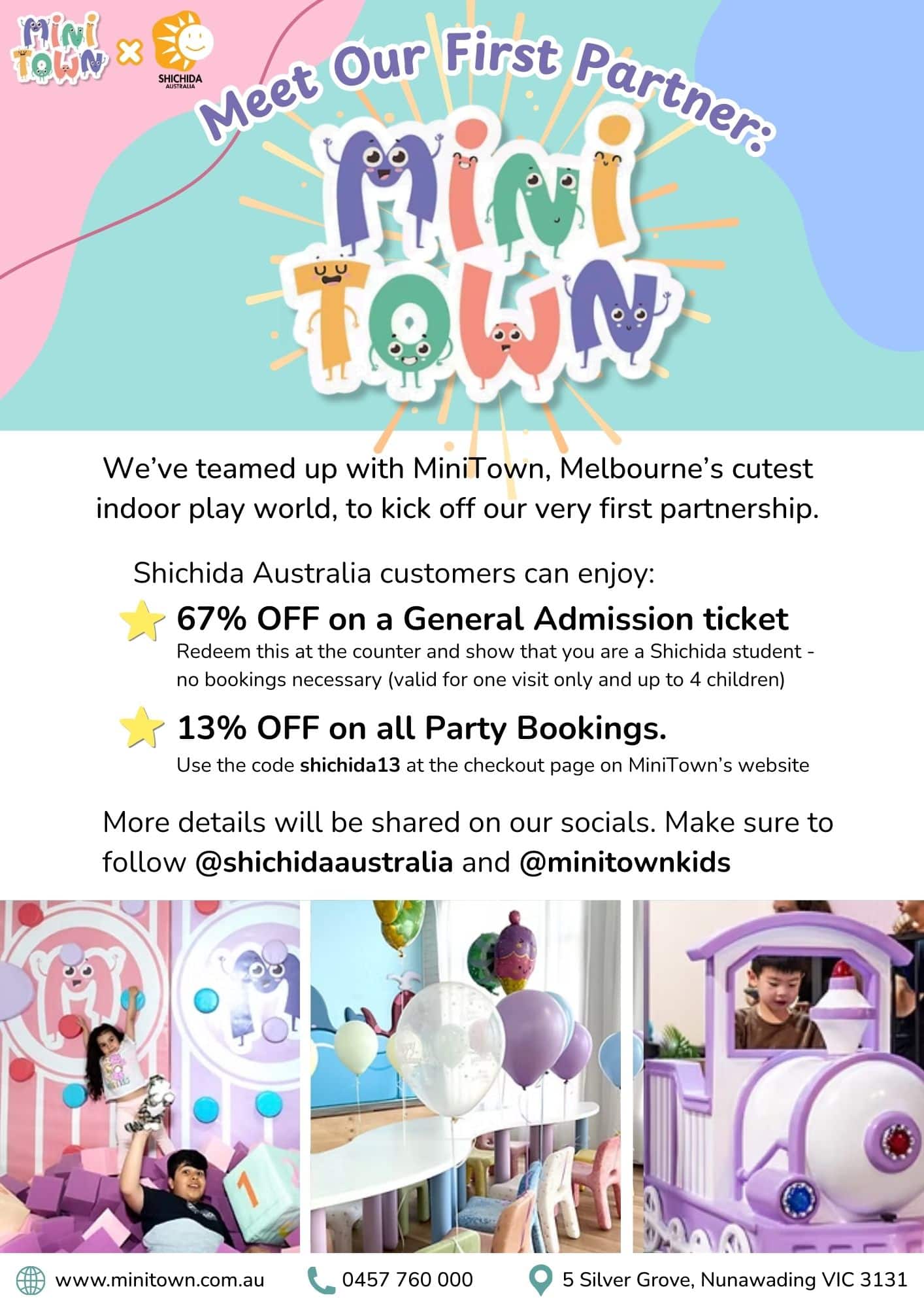 Shichida partnership program MiniTown