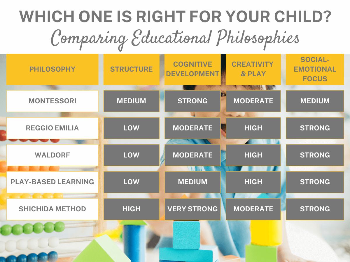 A comparison of alternative Educational Philosophies