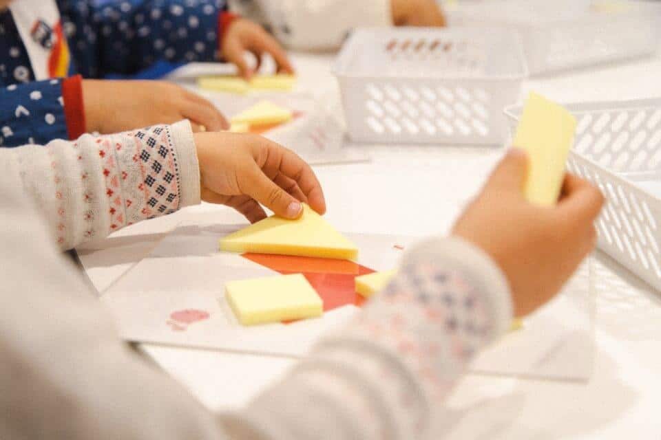 Hands-on puzzle games like these support spatial reasoning, focus, and problem-solving - key elements of play-based learning at Shichida.