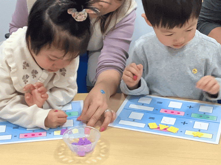 young learners build early math and fine motor skills by solving problems using hands-on materials